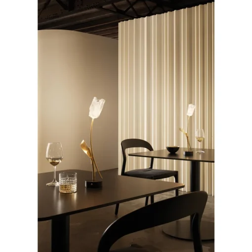 SLAMP Tulip Transportabel Lampe Transparent/Sort Base