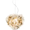SLAMP Veli Aurea Pendel Stor Hvid/Guld Med Transparent Ledning