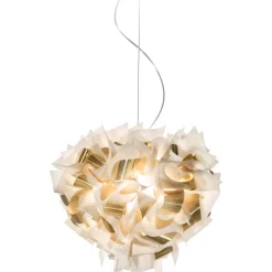 SLAMP Veli Aurea Pendel Stor Hvid/Guld Med Transparent Ledning