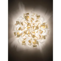 SLAMP Veli Aurea Vág/Loftlampe Medium Hvid/Guld