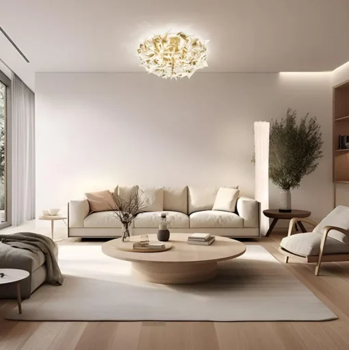 SLAMP Veli Aurea Vág/Loftlampe Medium Hvid/Guld