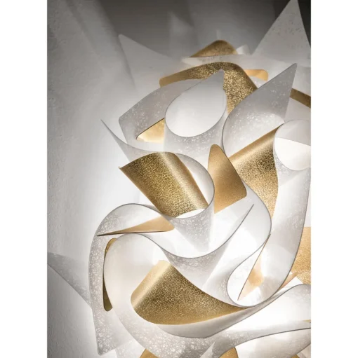 SLAMP Veli Aurea Vág/Loftlampe Medium Hvid/Guld