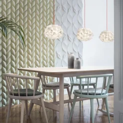 SLAMP Veli Mini Single Pendel Couture/Rød Wire