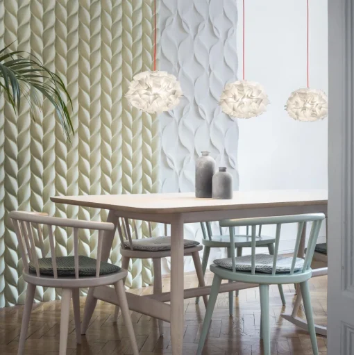 SLAMP Veli Mini Single Pendel Couture/Rød Wire