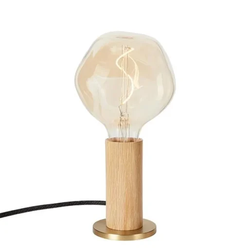 Tala Knuckle Bordlampe Egetrá med Voronoi-I Páre