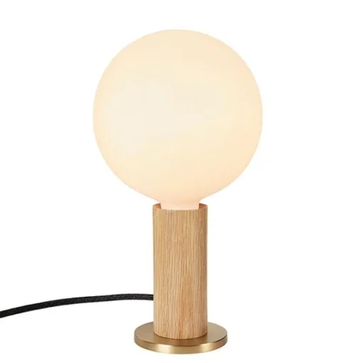 Tala Knuckle Bordlampe Egetrá med Sphere IV Páre