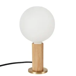 Tala Knuckle Bordlampe Egetrá med Sphere IV Páre