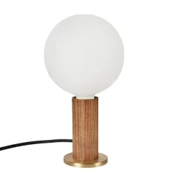 Tala Knuckle Bordlampe Valnød med Sphere IV Páre
