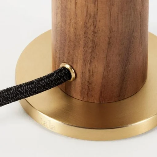 Tala Knuckle Bordlampe Valnød med Sphere IV Páre