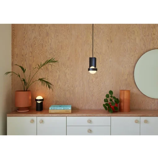 Tala Loop Bordlampe Lille Mørkegrå med Sphere III