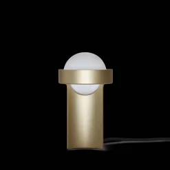 Tala Loop Bordlampe Lille Guld med Sphere III