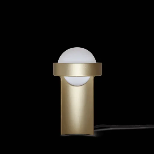 Tala Loop Bordlampe Lille Guld med Sphere III