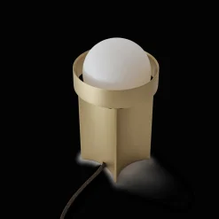 Tala Loop Bordlampe Lille Guld med Sphere III