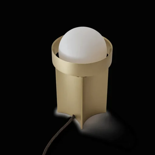 Tala Loop Bordlampe Lille Guld med Sphere III