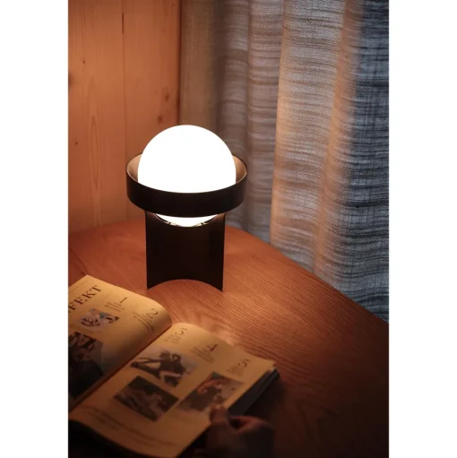 Tala Loop Bordlampe Stor Mørkegrå med Sphere IV