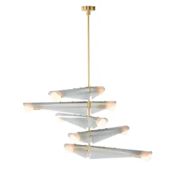 Tala Sycamore 5 Loftlampe Messing/Dawn Grey