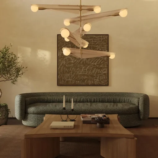 Tala Sycamore 5 Loftlampe Messing/Dawn Grey