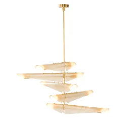 Tala Sycamore 5 Loftlampe Messing/Dusk Pink