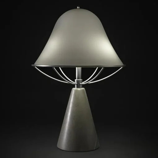 TATO Anita Bordlampe Lysegul/Messing & Brun Marmor