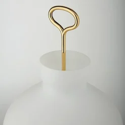 TATO Arenzano Bordlampe Høj Hvid & Krom