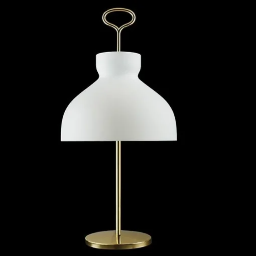 TATO Arenzano Bordlampe Høj Hvid & Krom