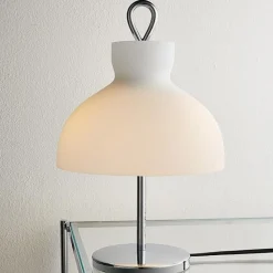 TATO Arenzano Bordlampe Lav Hvid & Bronze