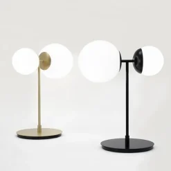 TATO Biba Bordlampe Hvid & Mat Sort