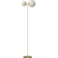 TATO Biba Gulvlampe Hvid & Messing