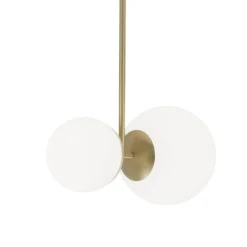 TATO Biba Pendel 160cm Messing & Hvid