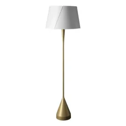 TATO De-Lux A4 Gulvlampe Guld & Mat Hvid