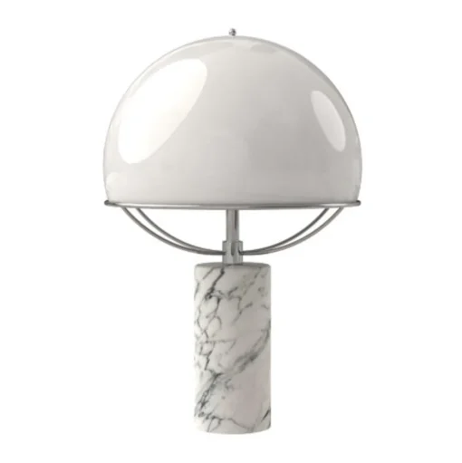 TATO Jil Bordlampe Hvid/krom & Hvid Marmor