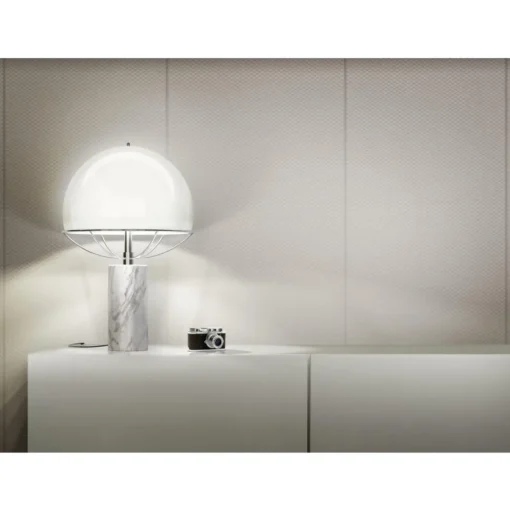 TATO Jil Bordlampe Hvid/krom & Hvid Marmor