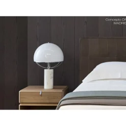 TATO Jil Bordlampe Hvid/krom & Hvid Marmor