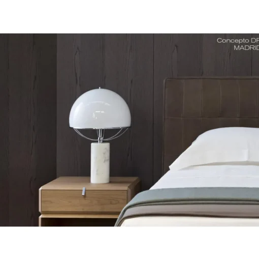 TATO Jil Bordlampe Hvid/krom & Hvid Marmor