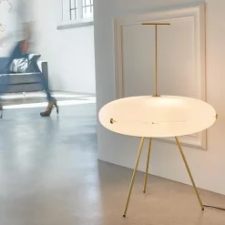 TATO Luna Horisontal Gulvlampe Nikkel