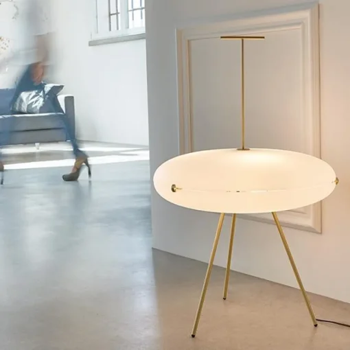 TATO Luna Horisontal Gulvlampe Nikkel