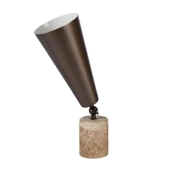 TATO Vox Bordlampe Brun Marmor & Mat Bronze Lille