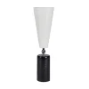 TATO Vox Bordlampe Sort Marmor & Krom/Hvid Stor