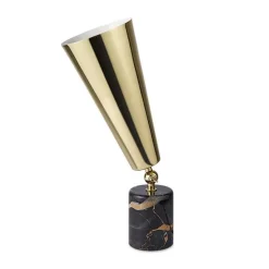 TATO Vox Bordlampe Sort/brun Marmor & Messing Lille