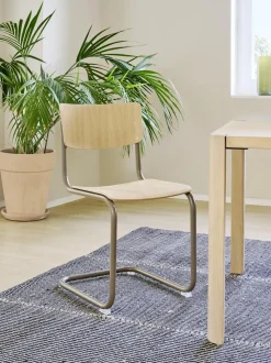 Thonet S 43 Cantilever Spisebordsstol Krom/Bøgetrá