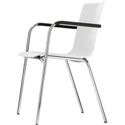 Thonet S 160 Spisebordsstol Krom/Hvid
