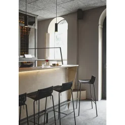 Thorup Copenhagen Noel Barstol Sort/Sort Linned H77 cm