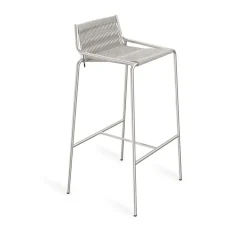 Thorup Copenhagen Noel Barstol Rustfrit Stål/Grå Uld H77 cm