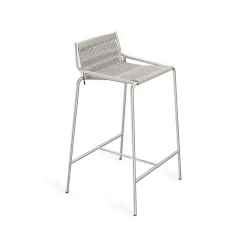 Thorup Copenhagen Noel Barstol Rustfrit Stål/Grå Uld H67 cm