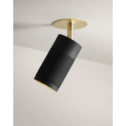Thorup Copenhagen Patrone Recessed Loftlampe Sort Bruneret Messing/Messing Clip-Fit