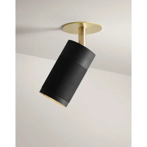 Thorup Copenhagen Patrone Recessed Loftlampe Sort Bruneret Messing/Messing Clip-Fit