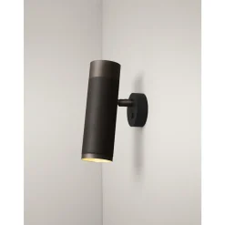 Thorup Copenhagen Patrone Váglampe Sort Bruneret Messing