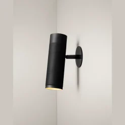 Thorup Copenhagen Patrone Recessed Váglampe Stor Sortbruneret Messing