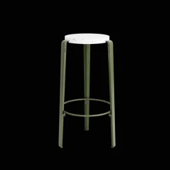 TipToe BIG LOU Skammel Genanvendt Plastik Hvid/Rosemary Green