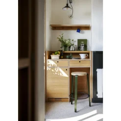 TipToe BIG LOU Skammel Genanvendt Plastik Hvid/Rosemary Green